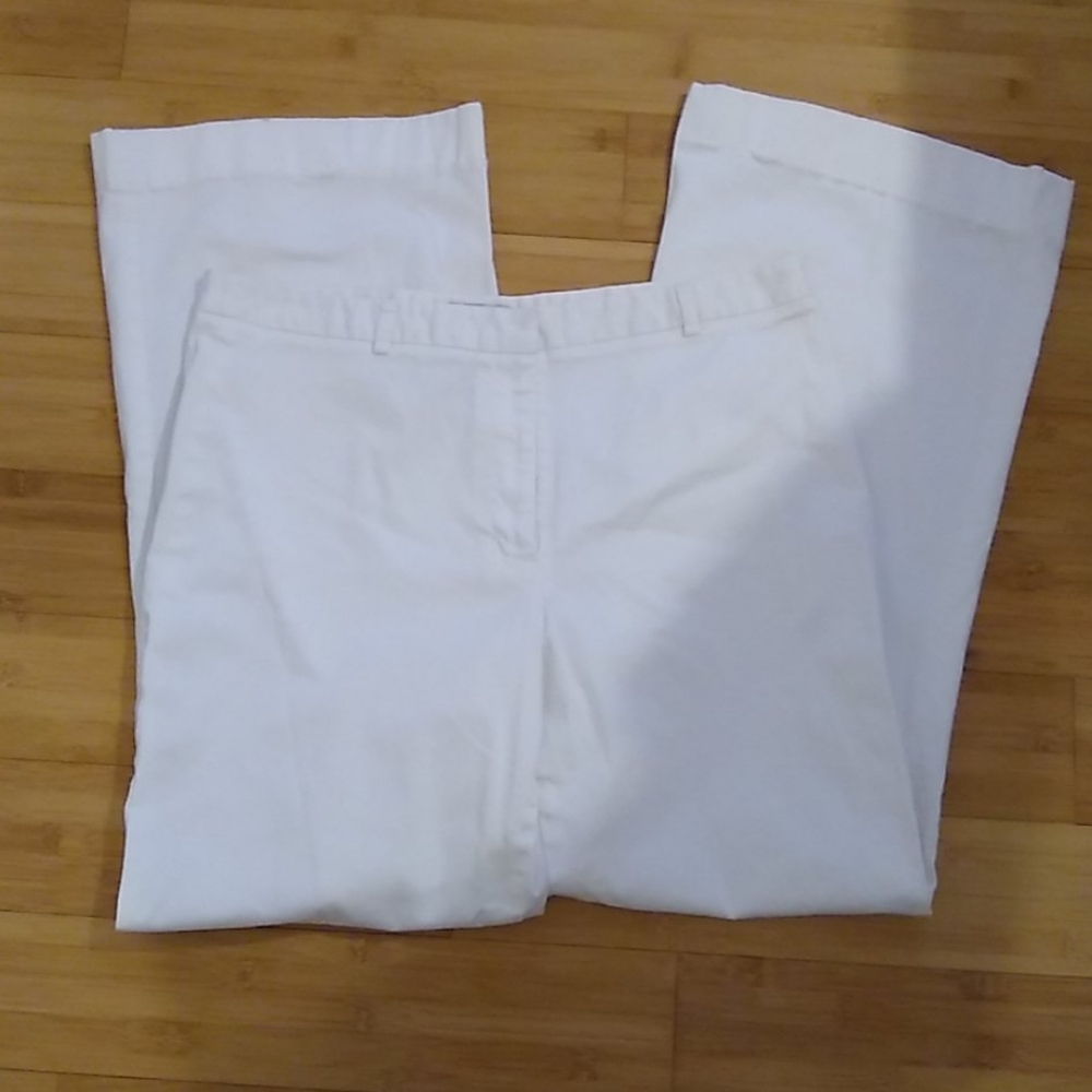 White Cotton Dress Pants
